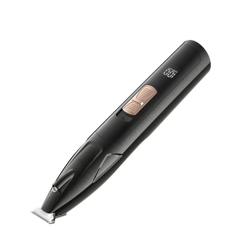 ROJECO Electric Pet Clipper For Dog Cat Claw Hair Trimmer 2 Speeds Rechargeable Pet Foot Ear Haircut Care Shaver With LED Light