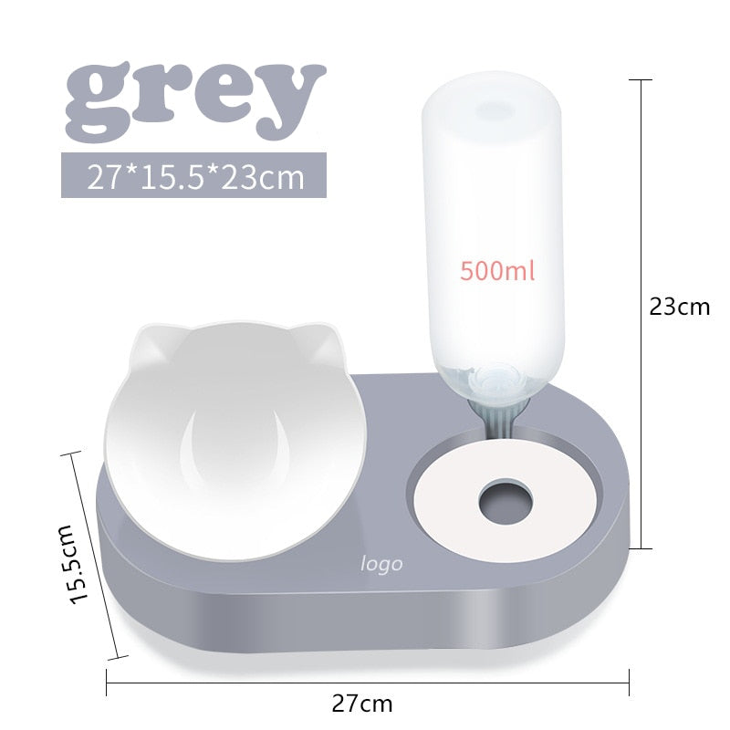 2-in-1 Cat Bowl And Water Dispenser