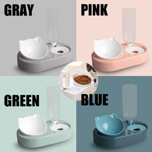 2-in-1 Cat Bowl And Water Dispenser