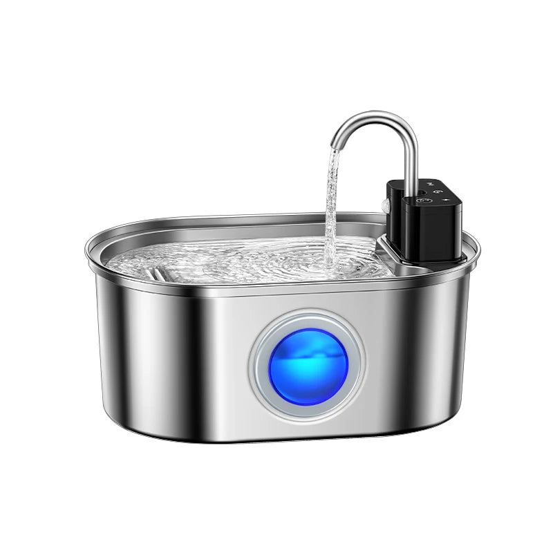 ROJECO 3.2L Wireless Stainless Steel Cat Fountain