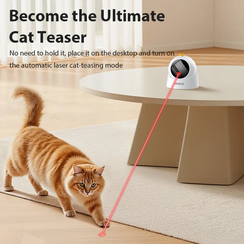 ROJECO Automatic Cat Laser Toy Interactive Adjustable Electric Cat Toy For Pet Kitty Dog Indoor Smart Teasing Laser Cat Toys