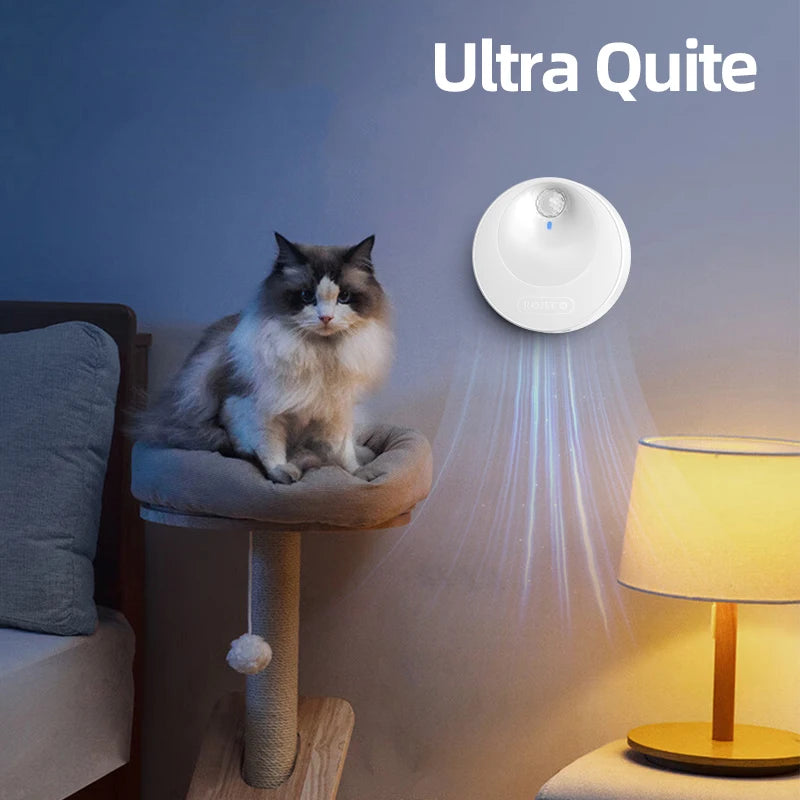 ROJECO Smart Cat Odor Purifier 4000mAh Cat Odor Deodoriser For Cat Litter Box Automatic Pet Toilet Smell Deodorant Purifier
